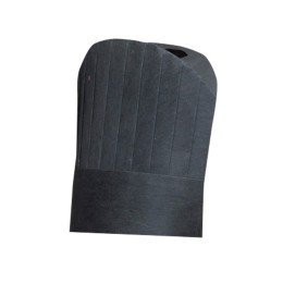 CHFH-001 black chef hats chef' s hats paper caps supply plant fiber black hats tailor made kitchen hats company Hong Kong manufacturer CHFH-001 black chef hats chef' s hats paper caps supply plant fiber black hats tailor made kitchen hats company Hong Kong manufacturer